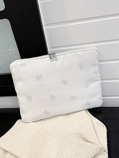 1个蝴蝶印花笔记本电脑保护套，适用于11/13/15英寸笔记本电脑，休闲男女通用笔记本电脑保护套，适用于MacBook、HP、ASUS等品牌，适合女生、青少年、男生、大学生，也可作为9-15英寸平板电脑保护套，防震笔记本电脑保护套