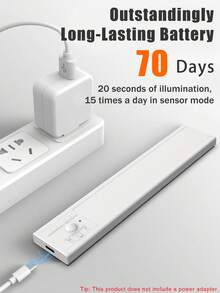 NBBUFF 18 Inch USB Rechargeable Motion Sensor LED Bar Lights, Magnetic Night Lights, 3 Color Temps Dimmable, Under Cabinet Lights For Pantry Lighting, Kitchen Lighting, Bedroom Lighting, Wardrobe Lighting - Multicolor - View 5