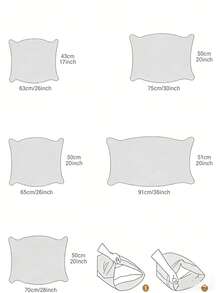 2pcs Satin Pillowcase, Soft & Smooth Pillowcase For Hair And Skin Care, With Envelope Closure (Pillow Insert Not Included), Grey - Grey - View 4