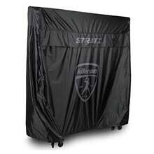 MyT Strati Table Cover for Foldable Indoor and Outdoor Table Tennis Tables 100% Polyester with PVC Coating Black - Negro - Ver 1