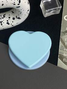 1pc Skin-Friendly Solid Color Heart-Shaped Magnetic Phone Holder, New Women's Adsorption Backpack, Desktop Stand Accessory, Super Attractive Strong Magnet, Compatible With Apple & Android Phones - Multicolor - View 10
