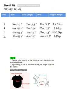 Autumn/Winter Pet Dog Pattern Zipper Jacket Vest Padded Coat - Beige - View 2