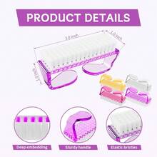 Nail Scrub Brush Set For Fingernail And Toenail Cleaning Grip Handle Manicure Pedicure Scrubber Brushes Kit For Women And Men - 1 - View 4