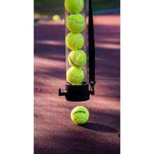 Gamma Sports Tennis Ball Tube Pickup 18-Ball Capacity with Carry Strap and Durable Rubber End Caps with Fence Clips Quick Court Cleanup Tool for Players Coaches and Instructors - Claro - Ver 4