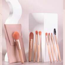 1pc Portable Makeup Brush Bag, PU Strap Envelope Organizer Pouch, Cosmetic Bag, Makeup Tool Holder - Multicolor - View 4