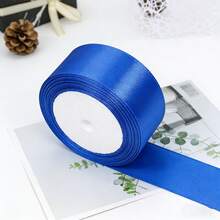 24 Yards Satin Ribbon, 4cm Wide, Woven Edge Ribbon, DIY Material For Wedding, Gift Box Packaging Decoration, Suitable For Various Party Decorations, Handmade Bow, Rose, Bridal Bouquet, Floral Arrangement, Clothing Sewing Accessory, Polyester Satin Ribbon - SH40 - View 3