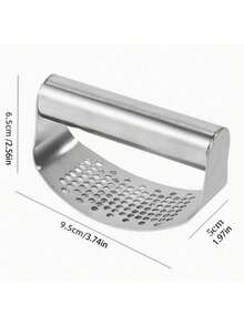 1pc Stainless Steel Garlic Press Tool, Manual Minced Garlic Chopped Garlic Tool - Multicolor - View 9