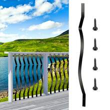 Deck Balusters Metal Deck Spindles 51 Pack 32.25inch Iron Stair Railing - 32.25 Inch, 51 Pcs/Pack - View 2