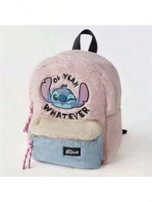 Ba lô mini nhồi bông "Lilo & Stitch", phù hợp cho nữ, túi đeo vai nhồi bông hoạt hình dễ thương với hình thêu Stitch nhấp nháy, túi du lịch ngoài trời thường ngày hình nhân vật đáng yêu, món quà sinh nhật Giáng sinh hoàn hảo cho người hâm mộ. - Nhiều màu - Xem 4