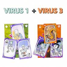 Trò chơi cờ bàn chiến lược chủ đề virus - Trò chơi thẻ bài tương tác cao và thú vị, phù hợp cho 2-6 người chơi, hoàn hảo cho các buổi tiệc tùng, họp mặt gia đình và quà tặng Giáng sinh | Thời gian chơi nhanh 30 phút - Nhiều màu - Xem 14