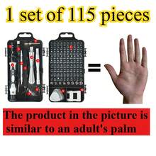 115/46件組機械工具套裝，包含套筒與棘輪扳手組 - 鉻釩鋼材質，含1/4英吋驅動與標準套筒、六角扳手、配件及收納盒，適用於汽車維修 - 多色 - 查看 14