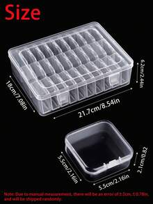 31pcs (30 Small Boxes + 1 Large Box) Craft Storage Boxes And Organizer, Transparent Plastic Containers - Suitable For Beads, Jewelry And Crafts, Durable Organizing Solution, Perfect Small Gift, Jewelry Box, Mini Square Containers For Storing Beads, Earrings, Small Crafts, Home Bedroom Accessory Box, Craft And Sewing Supplies Storage - Multicolor - View 11
