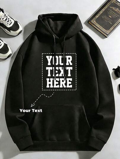 Customized Personalized Men's Hooded Sweatshirt. With Multiple Text Options Available. Just Upload The Picture And You'll Get It. A And Fashionable Choice. Make A One-Of-A-Kind Personalized Hooded Sweatshirt. This Is A Gift For Yourself And Also A Great Choice For Your Friends.