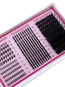 200D/160D/120D/100D/80D/60D 四合一睫毛簇，长款 6-20mm 睫毛尖，下睫毛，可重复使用，305 片/295 片/285 片/275 片/265 片装睫毛簇，浓密型单根睫毛，DIY 尖头睫毛嫁接，漫画风格睫毛簇，貂毛条状睫毛，浓密睫毛簇，睫毛簇，单根睫毛，睫毛，假睫毛 - D - 查看 3