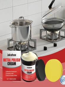 100克专业金属抛光膏,多用途除锈剂,黄铜和紫铜终极抛光剂,持久镜面效果金属清洁剂,适用于珠宝、手表、厨具、不锈钢,快速去除污渍并修复划痕,2026年全新配方 - 液體 - 查看 6