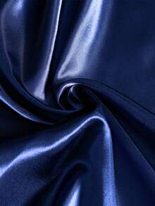2pcs Satin Pillowcase, Soft & Silky Pillowcase For Hair & Skin Care, Envelope Closure (Pillow Insert Not Included), Navy Blue - Royal Blue - View 2