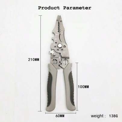 Multi-Functional Wire Stripper, Wire Cutting Tool - Can Strip, Crimp, Pull, Wind, And Cut Wires