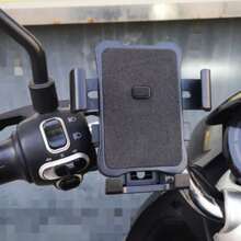 Electric Bike/Motorcycle/Bicycle Phone Holder, Delivery, Car Anti-Shake Navigation Mount - Grey - View 4
