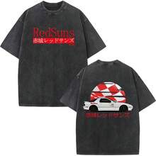 New Arrival Mens Clothes Tee Shirt Homme Anime  Drift AE86 Racing Car Takumi Fujiwara R34 Skyline GTR JDM Washed - màu đen - Xem 10