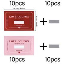5/10/20 Sets Scratch-Off Coupon Cards, DIY Game Cards Creative Fun Birthday Gift For Couples, Wedding Surprise Cards, Graduation Party Cards, Anniversary Party Supplies - Multicolor - View 20