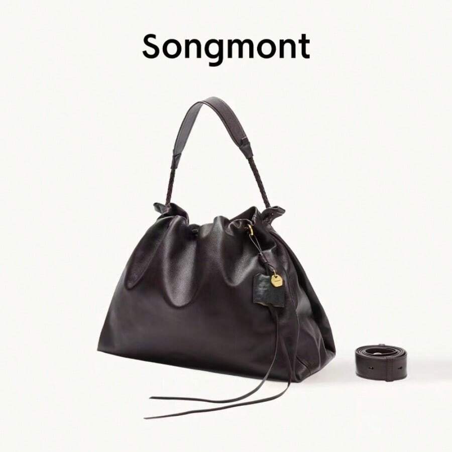 Songmont High-End Tote Bag For Daily Commuting - Màu gỗ mun, cỡ trung bình, hiện có sẵn. - Xem 1