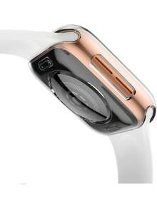 透明硅胶保护壳，兼容 42mm、46mm、40mm、41mm、44mm、45mm，具有防震、防刮、防尘、轻薄、超薄的硅胶保护壳，触感柔软，也兼容 Series SE、10/9/8/7/6/5/4，精准开孔，男女皆宜，安装简便。 - 無色 - 查看 5