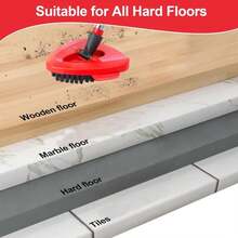 Scrub Brush For O Cedar RinseClean 2 Tank System, Ocedar Scrubber Mop Head, Spin Mop Scrub Brush Head Replacement, 1 Cleaning Clothes &Amp; 2 Pcs Hard Bristle Floor Scrub Brush For Bathroom, Kitchen, Tub - White - 查看 5