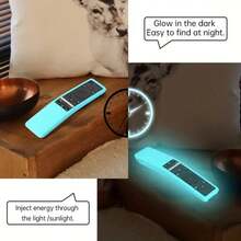 1pc Smart TV Remote Control Box Silicone, BN59-01241A, BN59-01242A, Bn59 - 01260a, BN59-01266A, BN59-01259B BN59-01259E, Remote Control Box Protective Cover, Lightweight And Child-Friendly Non-Slip, Shockproof, With Protective Cover. Glowing In The Dark, - Multicolor - View 6