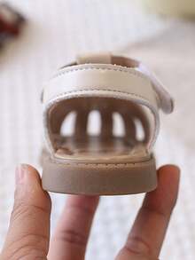 1 Pair Girls' Flat Sandals, 2026 New Bowknot Closed Toe Fashion Girl Sandals, Suitable For Daily, School, Running, Beach - Beige - View 7