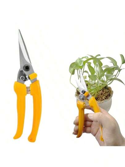8英寸高级园艺剪刀，园艺工具修枝剪，锋利带安全锁，便于携带，适用于修剪花园、庭院和果园中的花卉、灌木、玫瑰和果树，园艺爱好者的理想之选。