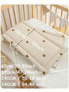 1件装一体式婴儿床围栏，新生儿舒缓防撞软垫床护栏，儿童床护栏，婴儿床围栏和防撞布套，保护宝宝头部免受碰撞，婴儿防撞垫 - 彩色 - 查看 3