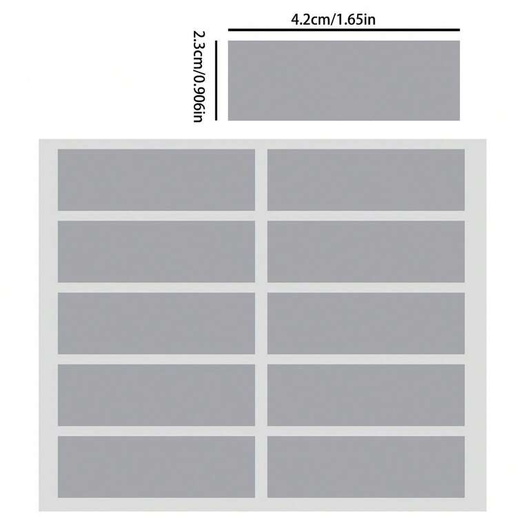 DIY刮刮卡涂层手贴，防刮涂层，自粘密码贴纸，刮刮卡，DIY刮刮涂层，自制刮刮卡创意撕拉卡，适用于小学生互动抽奖券鼓励 - 長方形 - 查看 2