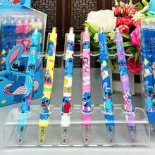 6/12pcs Cute Stitch Gel Pens 0.5mm Black Ink Signature Pens, School Office Supplies Writing Stationery Party Favors - A - View 10