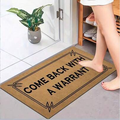 [Warm And Comfortable] Interesting Welcome Mat - Non-Slip, Absorbent, And Easy To Clean Crystal Velvet Carpet, Suitable For Indoor/Outdoor Use - Durable Polyester Fiber Material, Very Suitable For Entrances, Bedrooms, Farms, And Home Use.