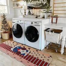 1pc Cartoon Dog Printed Bath Mat, Bathroom Rug, Kitchen Mat, Area Rug, Laundry Room Carpet, Soft Plush Printed Rug, Area Decor Carpet, Thick Anti-Fatigue Kitchen Mat, Waterproof Non-Slip, Farmhouse, Comfortable Standing Mat For Sink, Bathroom, Laundry Room - Cartoon Dog Pattern - View 5