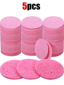 50/20/5 Peças Toalhas Faciais Redondas Descartáveis Comprimidas, Esponjas de Limpeza Comprimidas, Adequadas para Limpeza Facial Diária, Máscaras Esfoliantes e Remoção de Maquiagem. Ótimo para uso doméstico e viagens. Ferramentas de Limpeza Facial. - Rosa chiclete - Visão 11