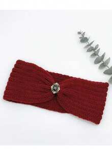 Gestricktes Stirnband für Herbst/Winter, atmungsaktives Yoga-Sport Haarband - Verschiedenfarbig - Übersicht 8