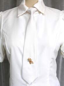 1pc Women's Studded Tie-Less Collar, Suitable For Casual, Street, Daily, Party, Gift - Multicolor - View 15