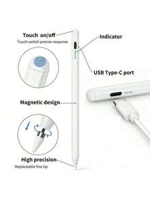 Universal Stylus Pen Compatible With Android, IOS, Windows, Pro, Mini, Smartphones, Tablets, - Multicolor - View 3