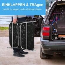 Sun Lounger, Garden Chaise Longue, Relaxing Chaise Longue, 2-Legged Chaise Longue, Black, Foldable For Garden, Patio And Balcony - Black - View 3