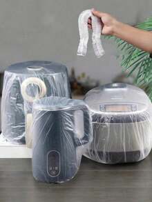 10/50/100pcs Household Appliance Dust Cover, Microwave Oven Dust Cover, Universal Plastic Transparent Protective Film Cover, Suitable For Electric Fan, Rice Cooker, Cookware, Baking Tray, Microwave Oven And Other Household Appliances, Queen's Day, Travel Essential, Wedding Favor, Y2K Style, Bedroom, Car Accessories, Kitchen Decor,Mother's Day Gift,Bedroom Decor,Garden,Kitchen Decor,Summer,Beach,Travel Essentials,Room Decor,Squishy,Graduation,Outdoor,Garden,Travel Essentials,Portable Essentials,Beach Essentials,Graduation Season,Commencement,Graduation Ceremony,Graduation Gift,Graduation Present,Graduation Gift,Graduation Present,Congrats Grad,Congratulations Graduate,Valedictorian,Finish School,Graduation Party,Outdoor Essentials,Travel Portable,Hiking Essentials,Camping Essentials,Portable Tools,Summer Essentails,Summer Portable - / - View 2