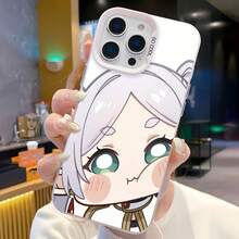 Encantadora funda para teléfono con personaje de anime compatible con Samsung  17,  16 Pro Max,  15 Pro Max,  13 y  12 Diseño plateado premium hecho de material de TPU que brinda protección contra golpes y caídas Un regalo perfecto para familiares, amigos, seres queridos, novios / novias y para aniversarios - Plateado - Ver 5