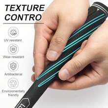 Golf Grips Standard Size Pack of 13 Available in Gray Black Blue - Gris (13 empuñaduras con 15 cintas) - Ver 4