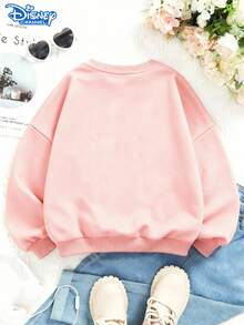 Official Disney Merch, Lilo & Stitch "Heart Wave" Sweatshirt, Bold Print, Classic Crewneck, Relaxed Fit, Great Gift For Fans, Unisex - 粉色 - 查看 2