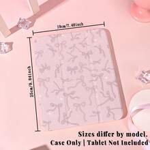 1pc Kawaii Pink Sparkle Bow Protective Cover With Pen Slot Multi-Angle Magnetic Stand Cover With Auto Sleep/Wake,Kawaii Tablet Case Compatible With Pro/Air/Compatible With Samsung Galaxy A9/S9/S7/S10+/Compatible With XIAOMI Pad/5/6/7 - Multicolor - View 10