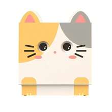 This Cute Cat-Shaped Press-To-Change Expression Keychain Features A Creative Press Design. Gently Press To Switch Between Various Adorable Expressions, Making It Interactive And Fun. Exquisitely Small And Crafted With Fine, Smooth Material. - Multicolor - View 21