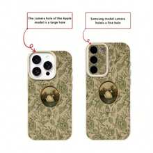 1pc Vintage Floral Heart Frame Swan Pattern TPU Phone Case Compatible With IPhone 17 Pro Max/17/16 Pro Max/15/13/12/11, S20 FE/A15/S24/A55, Redmi Note 11/12/13 Pro, Full Body Soft Protective Cover - Kiểu 10 (1 chiếc) - Xem 7
