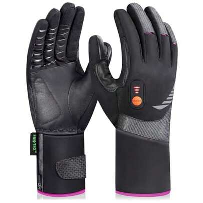 Heated Gloves for Men Women Rechargeable Waterproof Heated Work Gloves with Arthritis Raynaud's Relief for Ski Golf Hiking Driving
