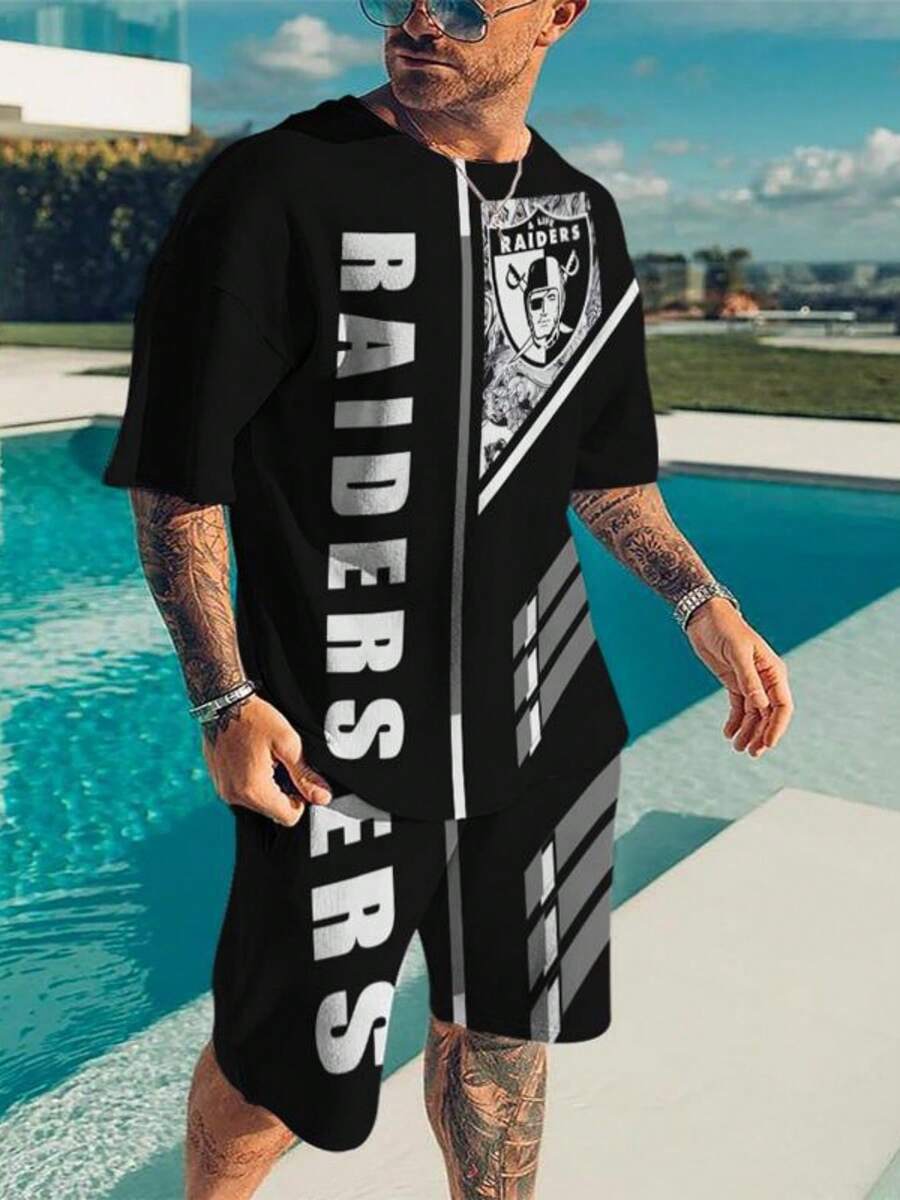 Las Vegas Raider-S Football Team Series Men's Casual Fashionable Sports Suit - Style - View 1