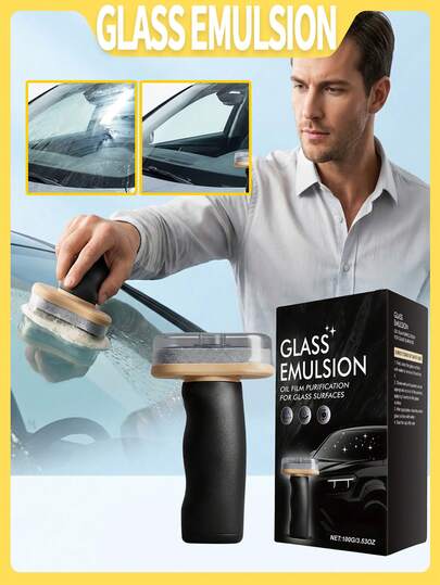 Una caja contiene 100g de cepillo de película de aceite de vidrio y limpiador de vidrio. Conveniente para el mantenimiento diario, limpia suavemente las manchas de aceite de manera efectiva. Adecuado para limpiar ventanas y espejos retrovisores de automóviles, así como limpiador de ventanas y vidrio para el hogar. También es adecuado para la limpieza de vidrio de automóviles. Fácil de usar.
